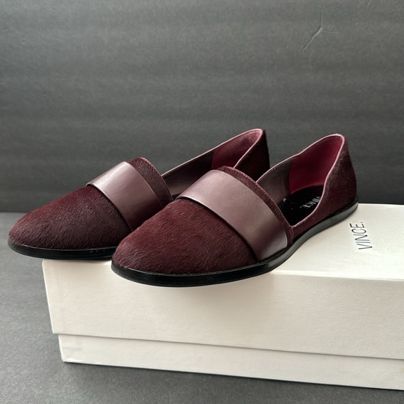 Stylish Vince. 'Fig' Color Calf Hair 'Mason' Loafer Flats size 7.5M - Picture 6 of 10